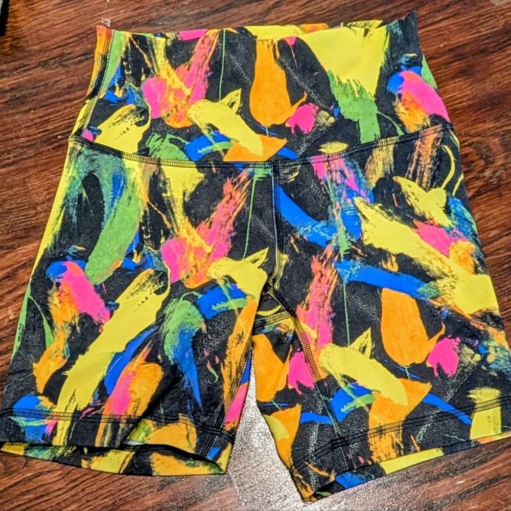 Colorful Abstract Print Shorts